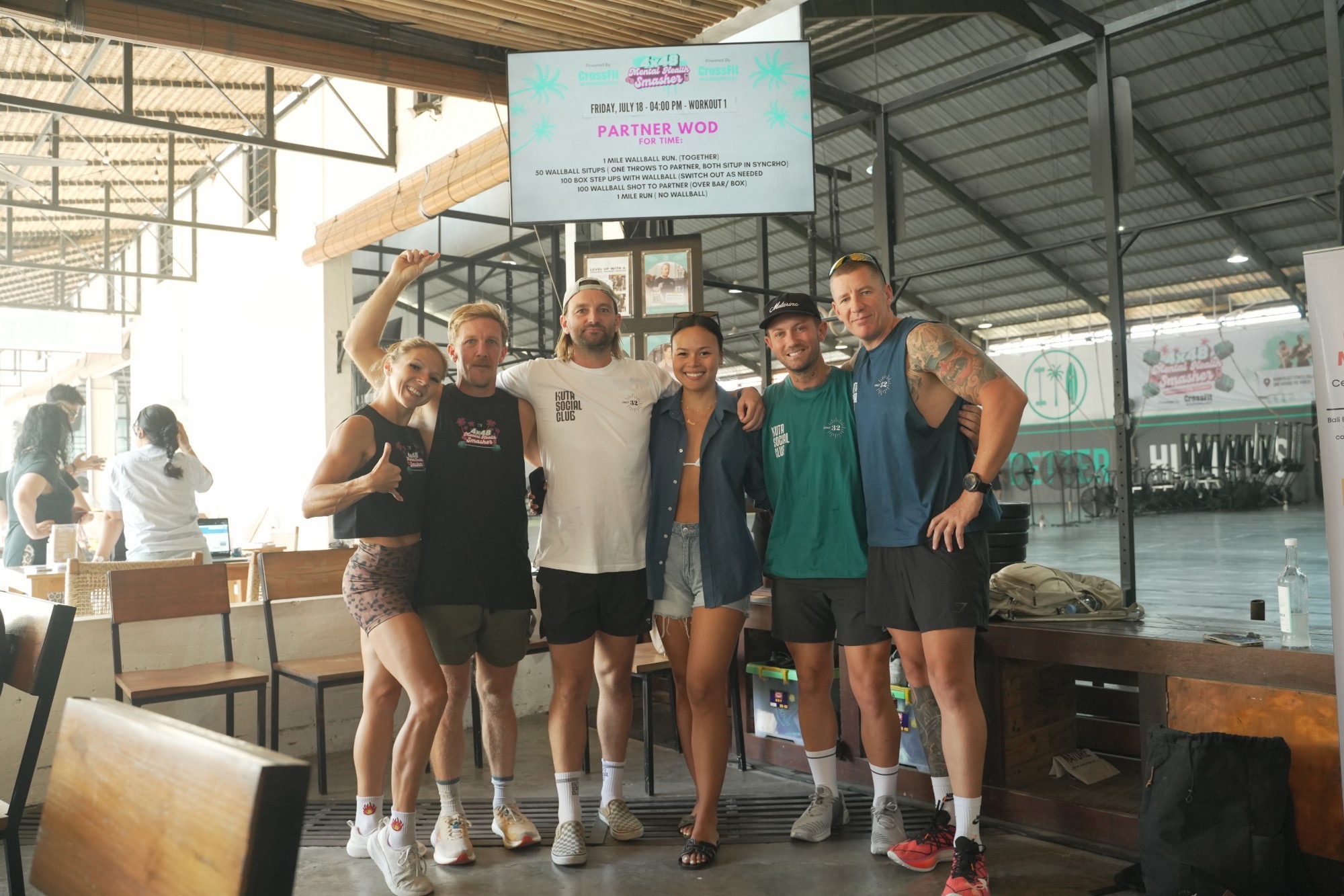 Wanderlust Fitness Village community at the 4x48 Mental Health Smasher