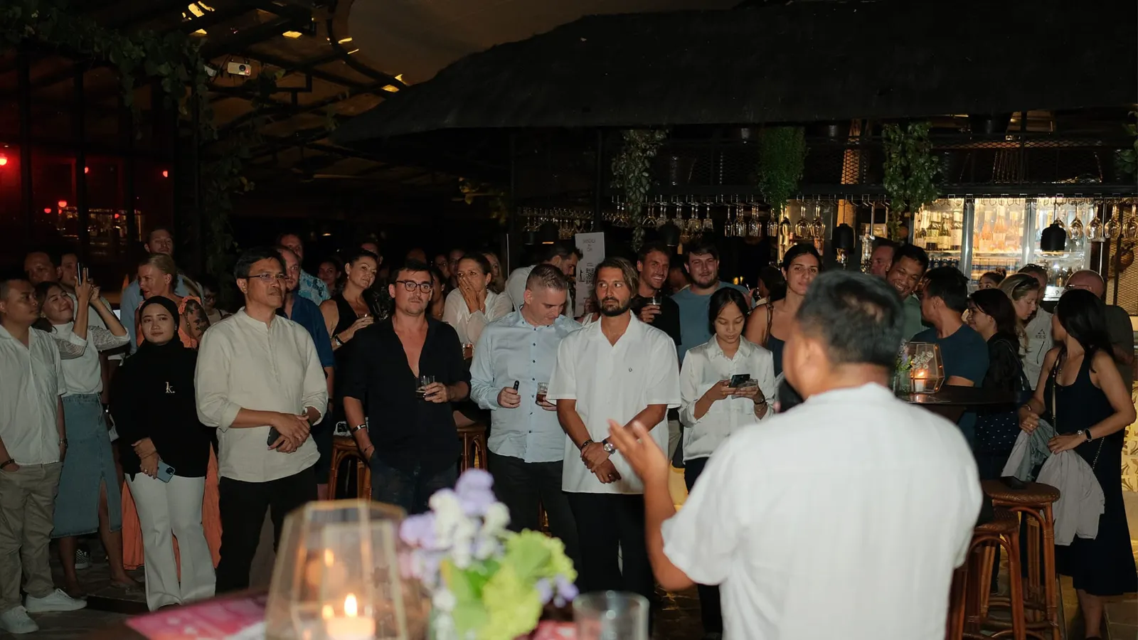 A crowd at a past Right Reasons Funding evening